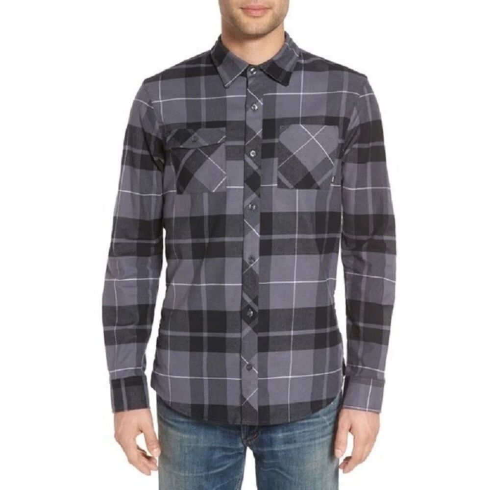 Nike SB / Skate Plaid Button Down Shirt, XL, NWT